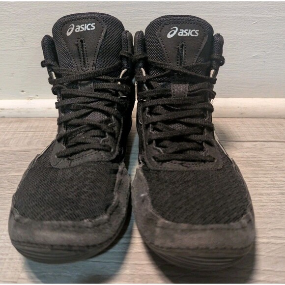 ASICS Matflex 6 Youth Wrestling Shoes Size 6 Black White - Picture 2 of 9
